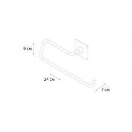 Держатель бумажных полотенец FIXSEN Square (FX-93110C)