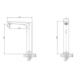 Смеситель Lemark Project для раковины монолитный бесконтактный (сенсорный) (LM4660CE)