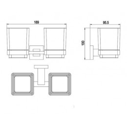 Стакан двойной Timo Selene (10034/00)