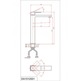 Смеситель для раковины DK высокий матовый белый Bayern.Liszt (DA1512008)