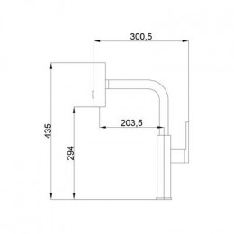 Смеситель для кухни Haiba с мультифункциональным изливом, хром (HB73824)