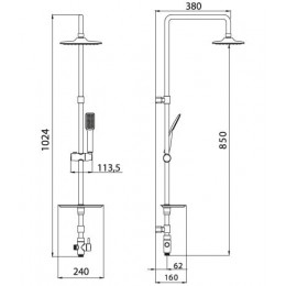 Душевой гарнитур Lemark (LM8804C)