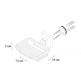 Мыльница FIXSEN Metra решетка (FX-11109)