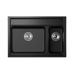 Кухонная мойка GRANULA Kitchen Space (7302, ШВАРЦ)