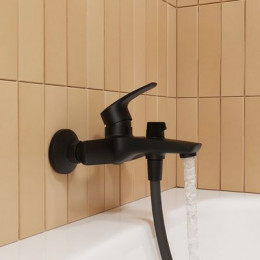 Смеситель для ванны IDDIS Ray черный (RAYBL02i02WA)