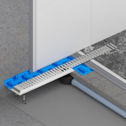 Душевой лоток TIMO Drain System 700 с вставкой "lines", Сатин (DS230107/01)