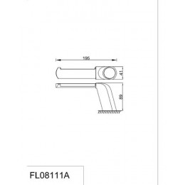 Бумагодержатель RUSH Flores (FL08111A)