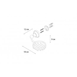 Мыльница FIXSEN Bogema решетка (FX-78509)