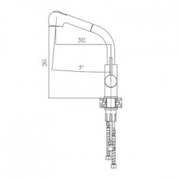 Смеситель для кухни Haiba (HB70304-2)