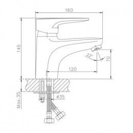 Смеситель для раковины Haiba (HB1068)