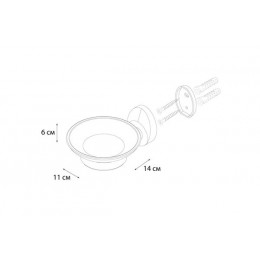 Мыльница FIXSEN Europa стекло (FX-21808)
