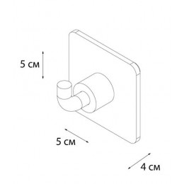 Крючок FIXSEN Square одинарный (FX-93105)