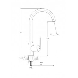 Смеситель для кухонной мойки RUSH Fiji (FI1835-23)