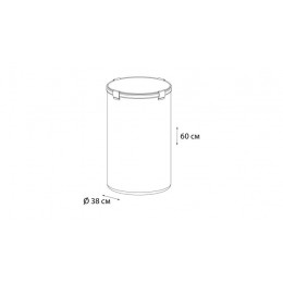 Корзина для белья FIXSEN серая (FX-1031А)