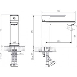 Смеситель для раковины RUSH Luson (LU1630-11)
