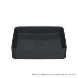 Чёрный матовый умывальник накладной, Slide, IDDIS, SLIBM02i27