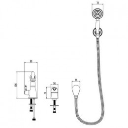Смеситель для ванны и душа Lemark Villa (LM4847C)