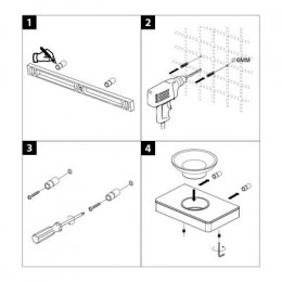 Мыльница Lemark GLASS LINE с держателем, хром/белое стекло (9741037)