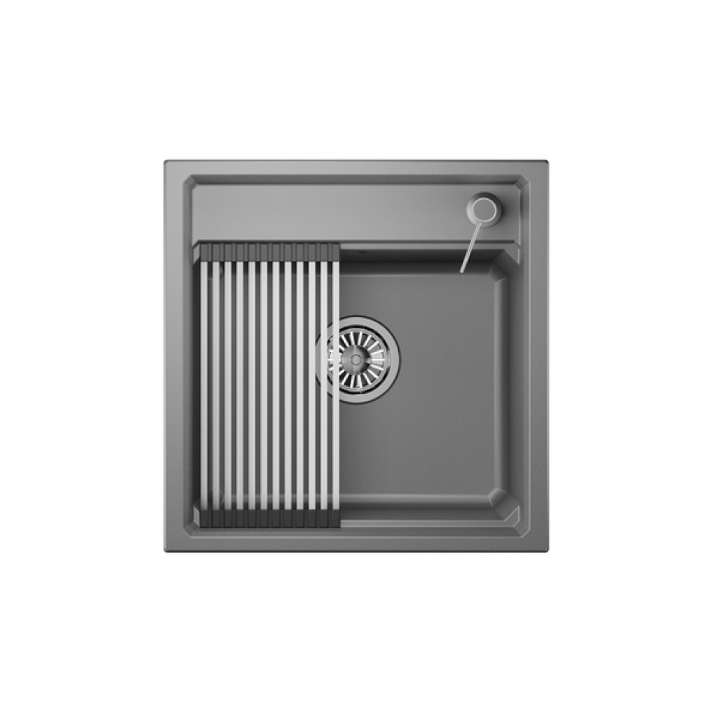 Кухонная мойка GRANULA Kitchen Space (5002, АЛЮМИНИУМ)