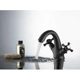 Смеситель для раковины Timo Nelson (1911/03F) черный