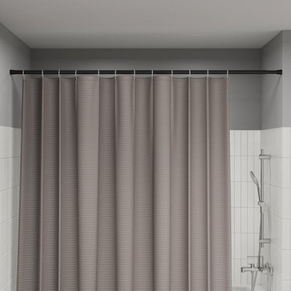 Карниз для ванной комнаты IDDIS Elegante 110-200 см, черный матовый (SRB0120i14)