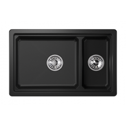 Кухонная мойка GRANULA Kitchen Space (7304U, ЧЁРНЫЙ)