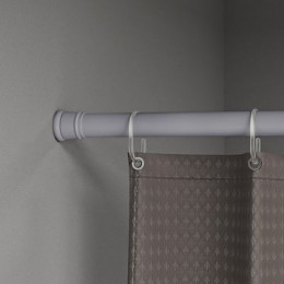 Карниз для ванной комнаты IDDIS Elegante 110-200 см, серый матовый (SRC0120i14)