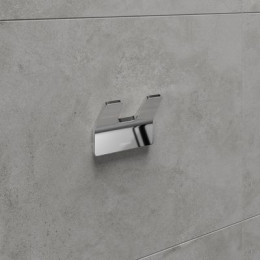 Крючок двойной Lemark SMOOTH LINE для полотенец и халатов, хром (9711004)