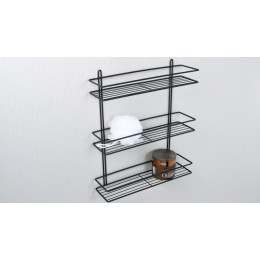 Полка Fixsen прямая трехэтажная черная (FX-730B-3)