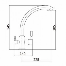 Смеситель для кухни FASHUN (A54309-8A)