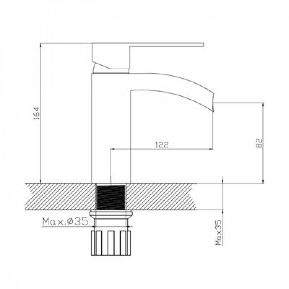 Смеситель для раковины Haiba (HB13505)
