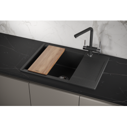 Кухонная мойка GRANULA ESTETICA (7003, ЧЁРНЫЙ)