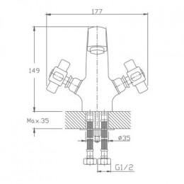 Смеситель для раковины Haiba (HB1018)