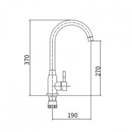 Смеситель для кухни FASHUN (A54009-B)
