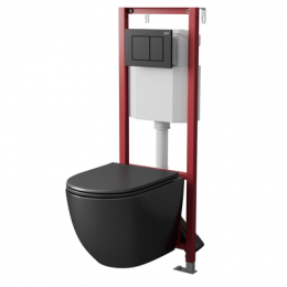 Инсталляция с черной клавишей D&K 400*165*1160мм (DI8540116)