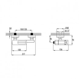 Смеситель для ванны черный IDDIS Slide (SLIBL00i02WA)