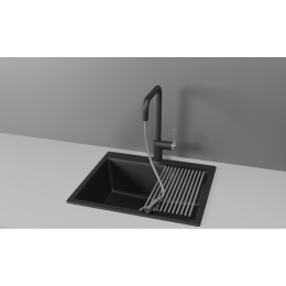 Смеситель для кухни GRANULA с выдвижным изливом (8173, ТУРМАЛИН)