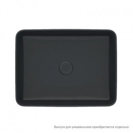 Чёрный матовый умывальник накладной, Slide, IDDIS, SLIBM02i27