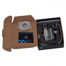 Смеситель встраиваемый FASHUN в комплекте с гигиенической лейкой, сатин (A57803)