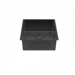Кухонная мойка Lemark OLANGA 440 прямоугольная из нержавеющей стали цвет: чёрный матовый (9932124)