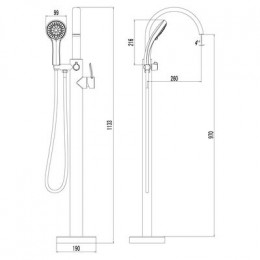 Смеситель для ванны Lemark Atlantiss (LM3244C)