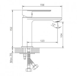 Смеситель для раковины Haiba (HB10590)
