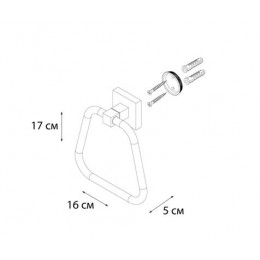 Полотенцедержатель FIXSEN Metra кольцо (FX-11111)