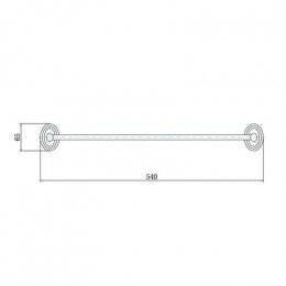 Полотенцедержатель FASHUN одинарный хром (A1501-1)