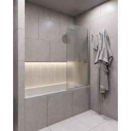 Шторка для ванны поворотная на монопетле, 1400*800, стекло матовое 6 мм, Timo TCM-80/02F-6 (T32)