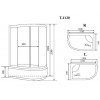 Душевая кабина Timo Comfort Clean Glass 120*85*220  (T-8820RC)
