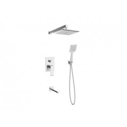 Душевая система ESKO скрытого монтажа 7в1 Squared Chrome (7in1 SQ)