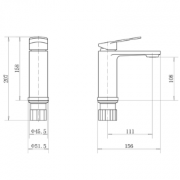 Смеситель FASHUN для умывальника (A1088)