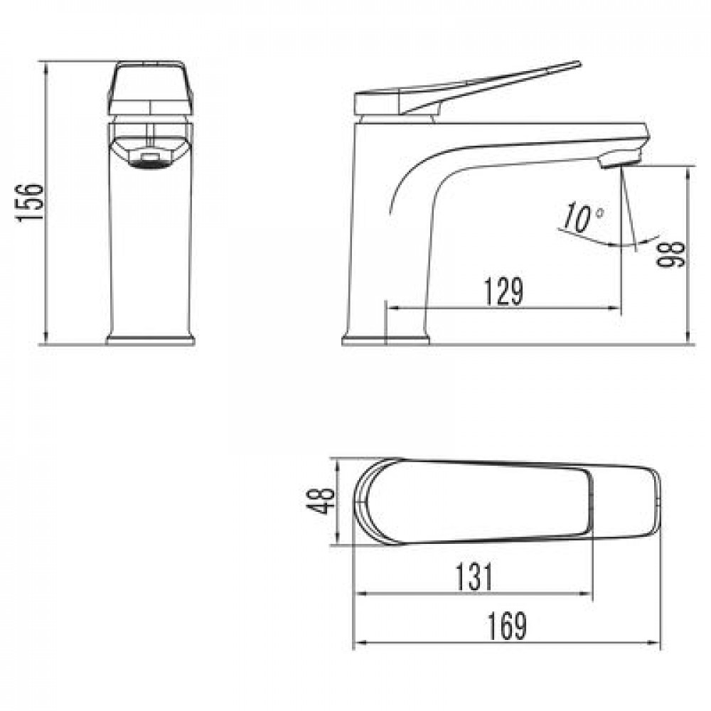 Смеситель для раковины Lemark Bronx (LM3706BL)