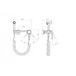 Смеситель с гигиеническим душем D&K (DA1504541)